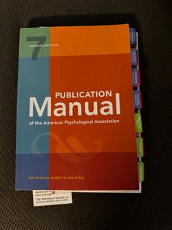 APA Publication Manual 7th Edition
