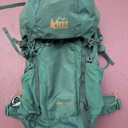 REI Co-op Tarn 40 Pack - Kids Backpacking Internal Frame Green * Missing Cover