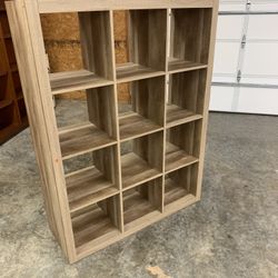 Wooden Cubby Shelf