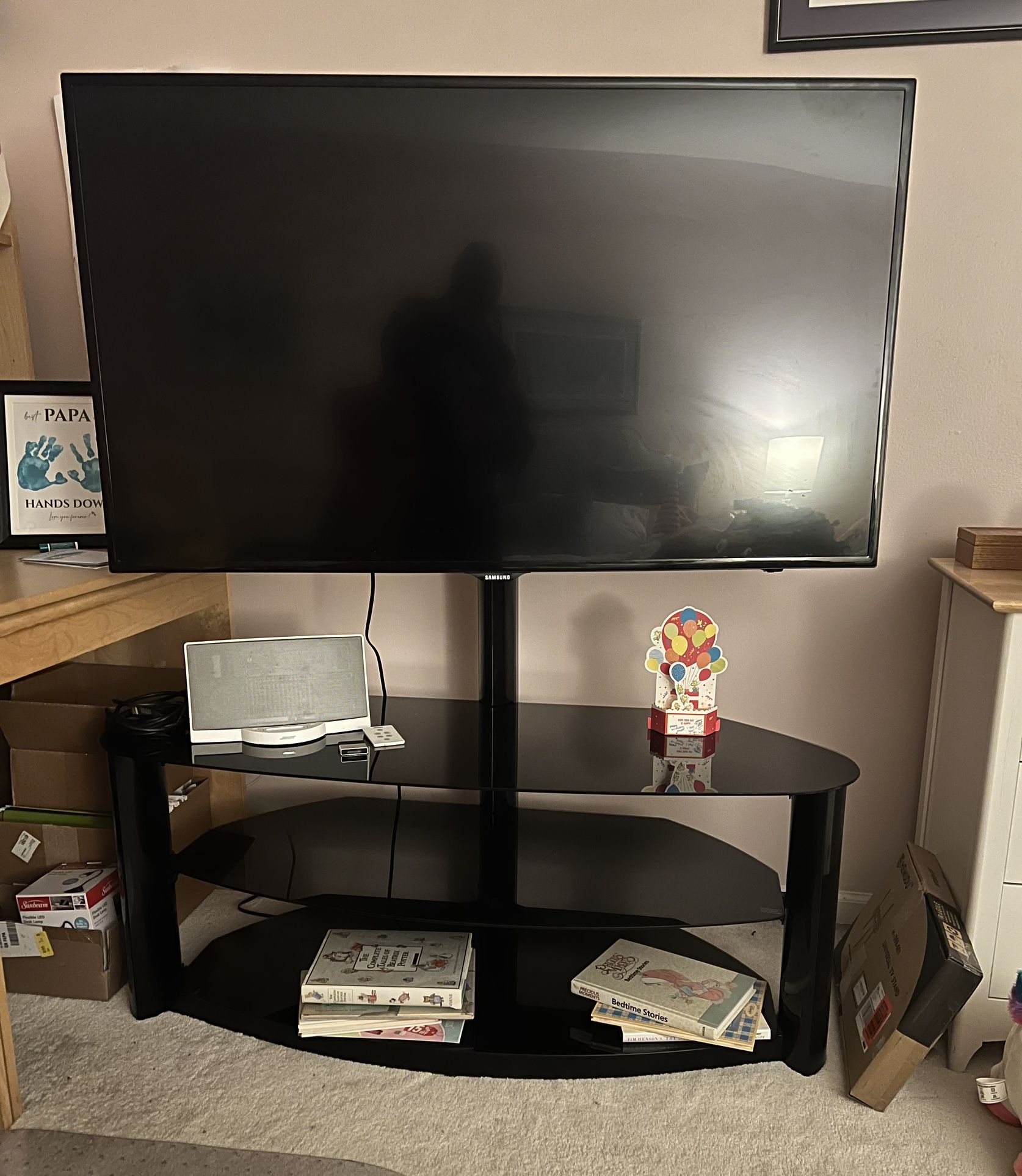 55” Samsung Tv and Stand