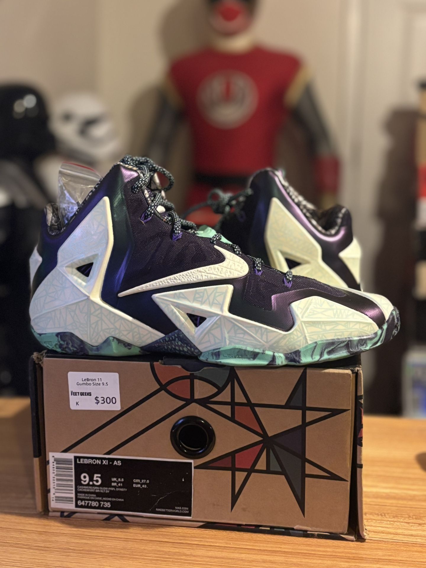 Nike Lebron 11 Gumbo Size 9.5 $220