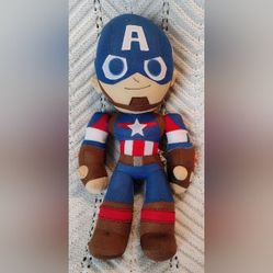 Miniso Marvel Captain America Plush Large With Tags HTF  Miniso Life 14.2 Inches 