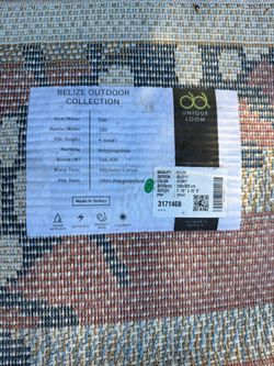 Outdoor Area Rug Starfish Design