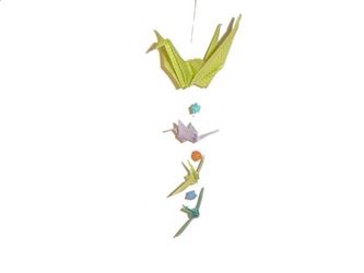 Vibrant Origami Cranes With Wishing Stars