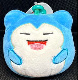 Snorlax Squishmellows Clip-On Keychain Brand New