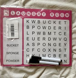 New,  12 Reusable Word Search Puzzles for Adults