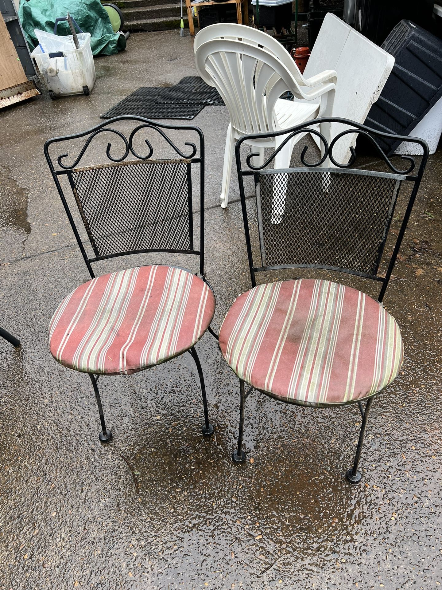 2 Wrought Iron Chairs From Way fair Furniture