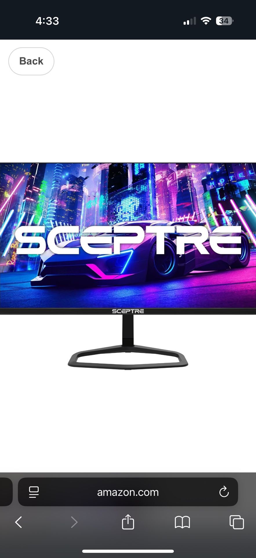sceptre gaming monitor
