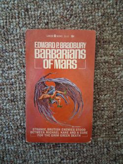 1965 Lancer Books Edward P.Bradbury Barbarians of Mars Paperback  1st Printing