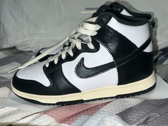 Panda black and white Nike high tops