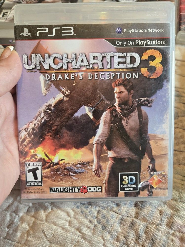 Ps3 Uncharted 3 Drakes Deception NO Flaws Well Maintained See Pics
