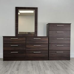 Brand New Dresser with Mirror and Chest / Comoda con Espejo y Gavetero Nuevos … Fast Delivery 🚚 