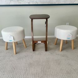 New Emmy Stool & Colt Pull-Up Table 