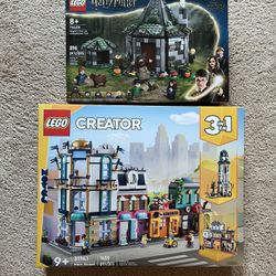 Lego Set 31141 Main Street + 76428 Hagrids Hut Harry Potter 