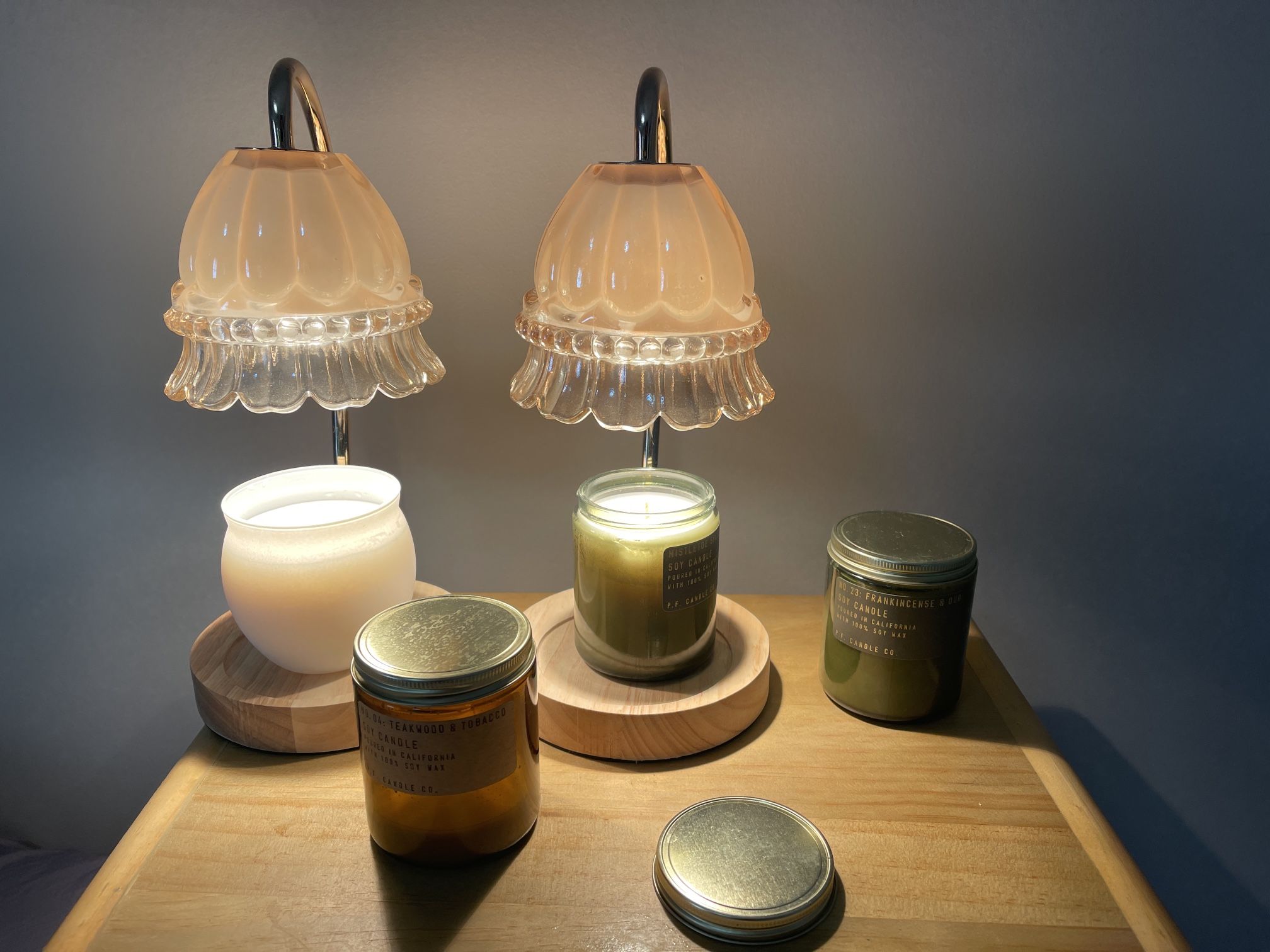 Candle Warmer Lamp x 2, with Some Free Candles!