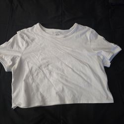 Crop Top White Shirt