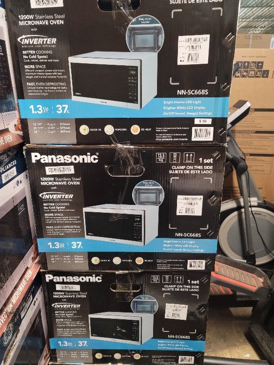 New Panasonic NN SC668S 1.3CuFt Stainless Steel Countertop Microwave Oven for Sale in Elk Grove Village IL OfferUp