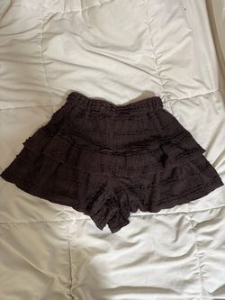 Brown flowy shorts