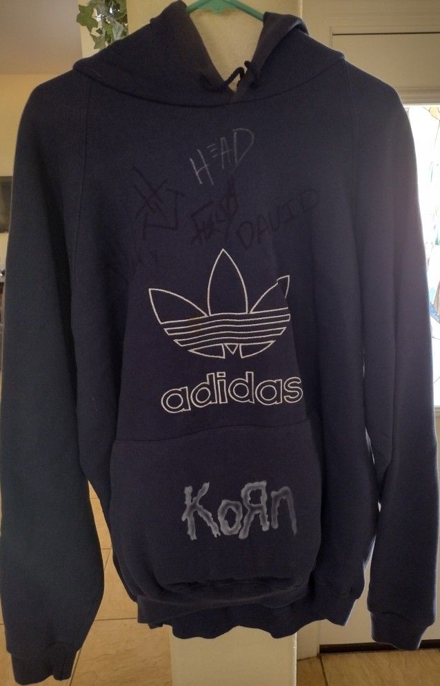 KORN autographed Adidas hoodie