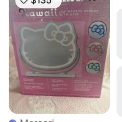 Hello Kitty® Kawaii LED Makeup Mirror With Base new no box $60