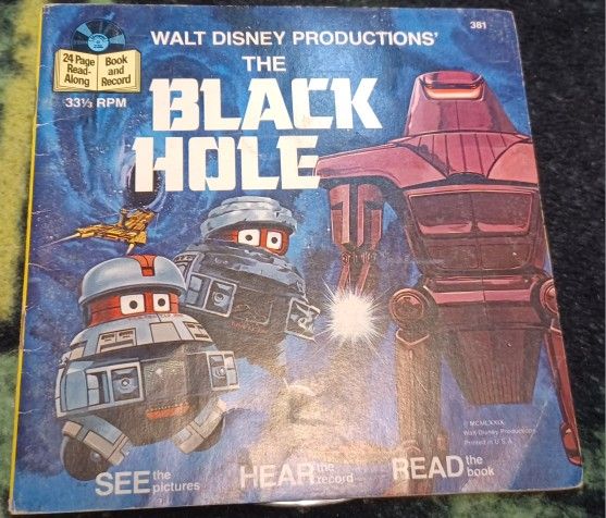 Disney The Black Hole Record And Read Along Book Space Robot 1984