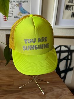 You Are Sunshine Neon Yellow Trucker Hat