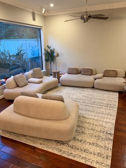 Luxury Modern Bouclé Modular Sectional Sofa