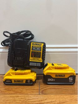 Dewalt 20 volt 5 ah 2 ah battery kit