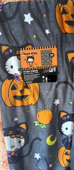 Hello Kitty Halloween plush throw
