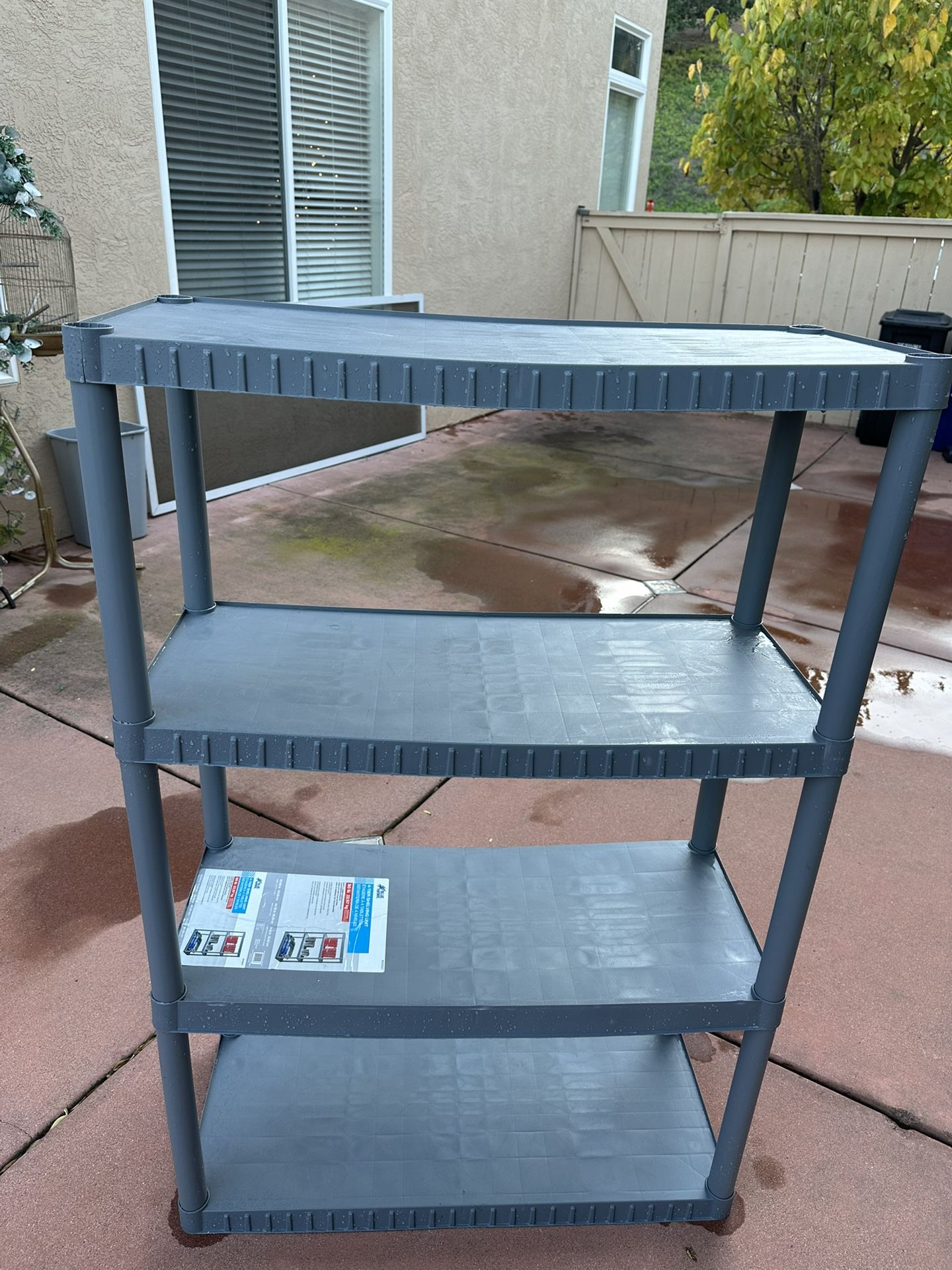 Blue Hawk 4-tier shelving unit