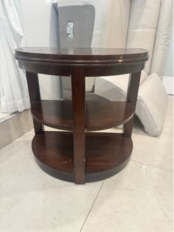 Wood End Table