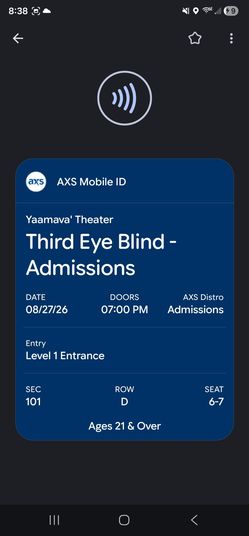 Third Eye Blind @ Yamaava theater 8/27/26