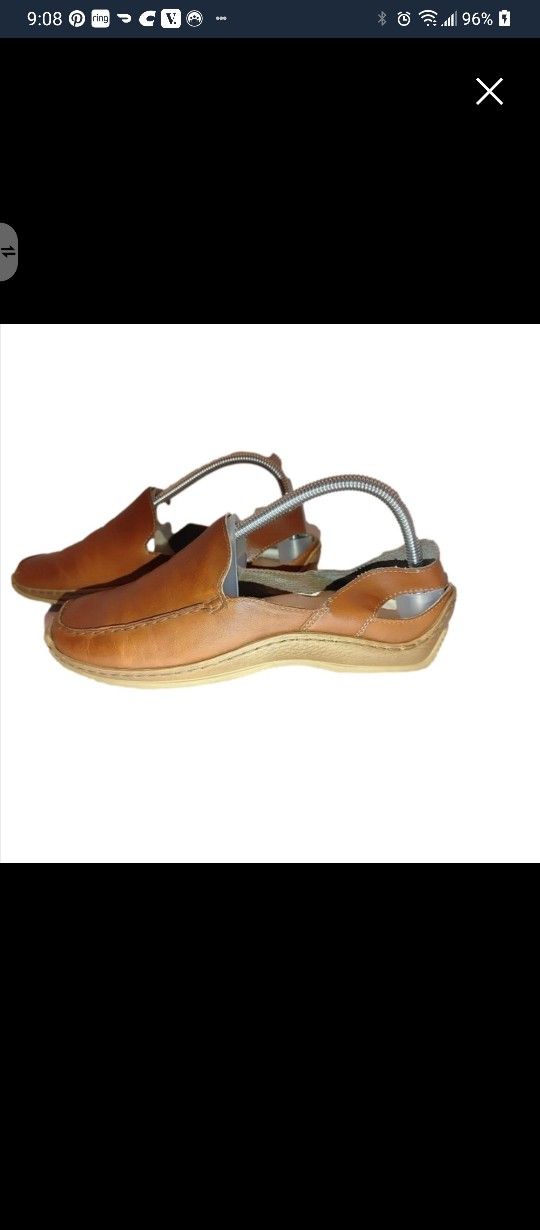 Rieker Leather Sandals Size 38