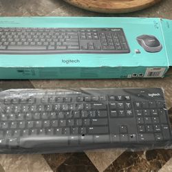 Logitech® MK360 Wireless Straight Full-Size Keyboard & Ambidextrous Optical Mouse, Black receiver no