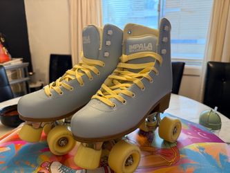 Impala Roller Skates – Gray and Yellow