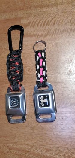 Venom belt buckle key chain