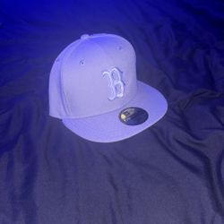 Grey Boston Fitted Hat