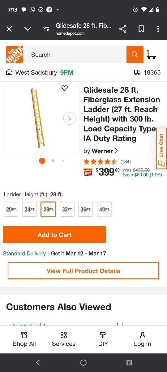 28. Ft   Ladder