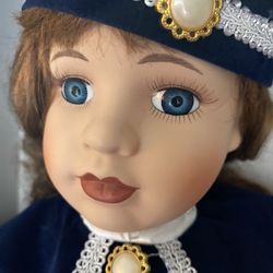 Porcelain Doll - Georgia w Ice Skates