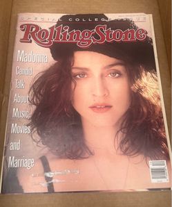 Vintage Rolling Stone Magazine - Madonna Cover - March 23 1989, Issue 548 - Special College Issue