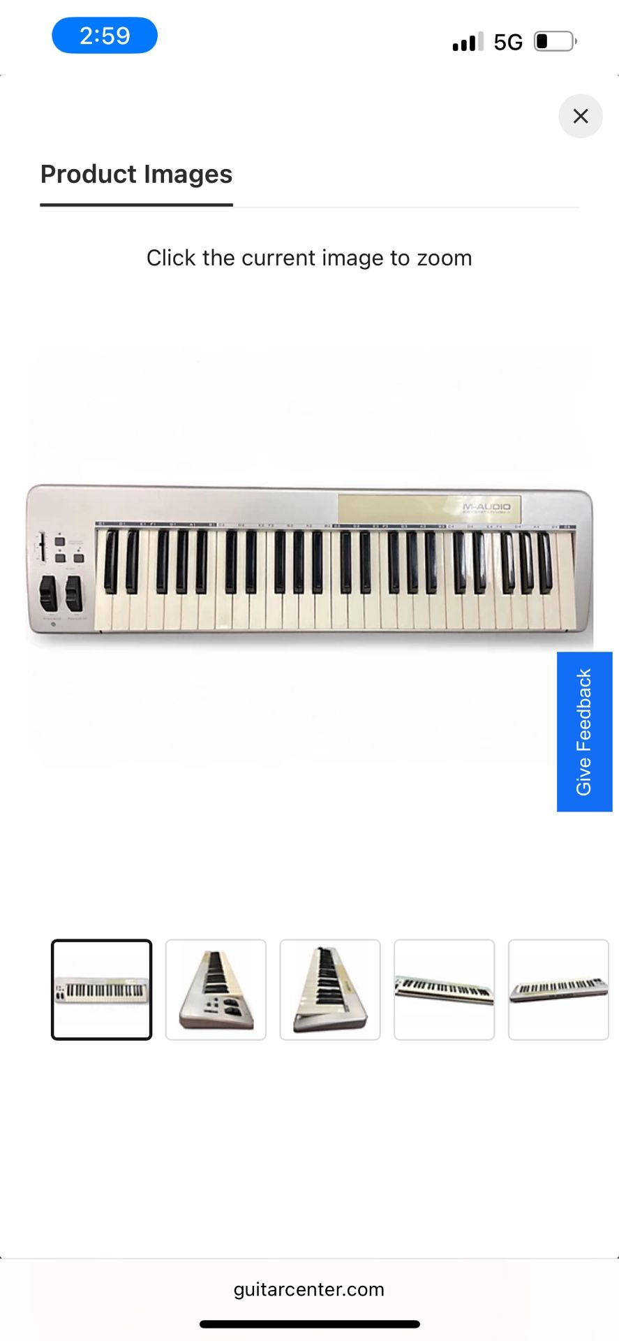Used M-Audio Keystation 49E MIDI Controller
