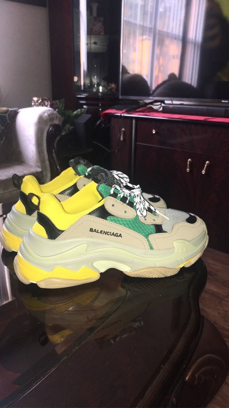 Giày Balenciaga Balenciaga Triple S Yellow And Pink Giày