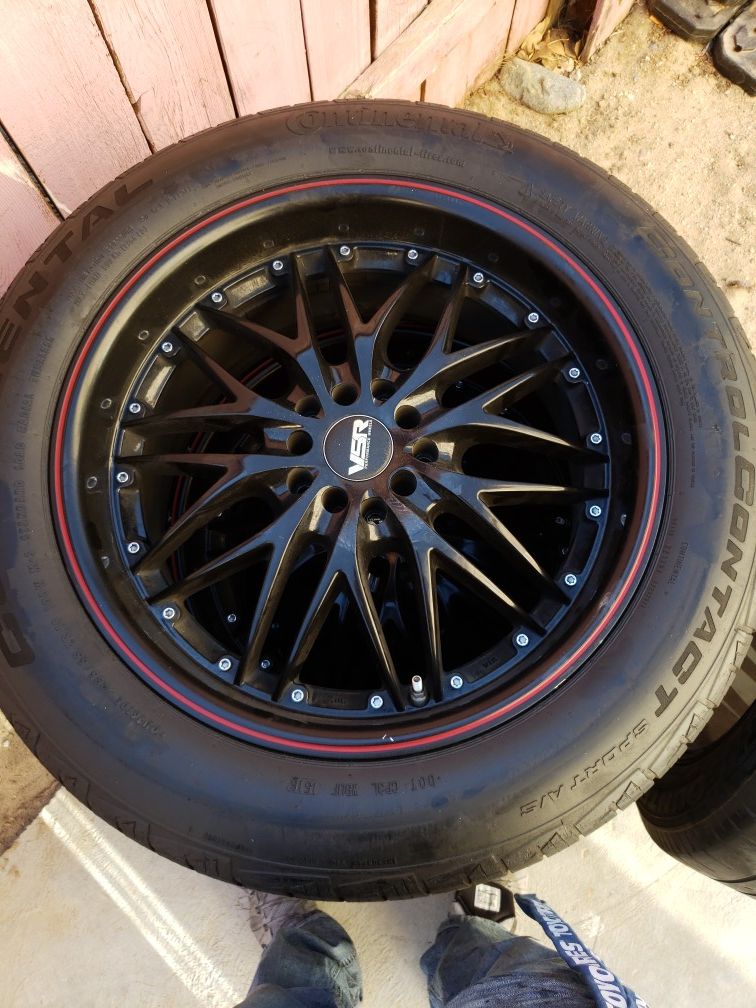 VSR performance wheels with tires