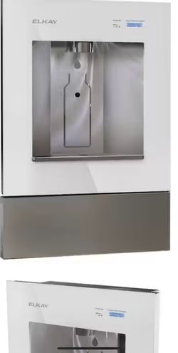 Liv Pro gray Drinking Fountain, Commercial In-Wall Water Dispenser