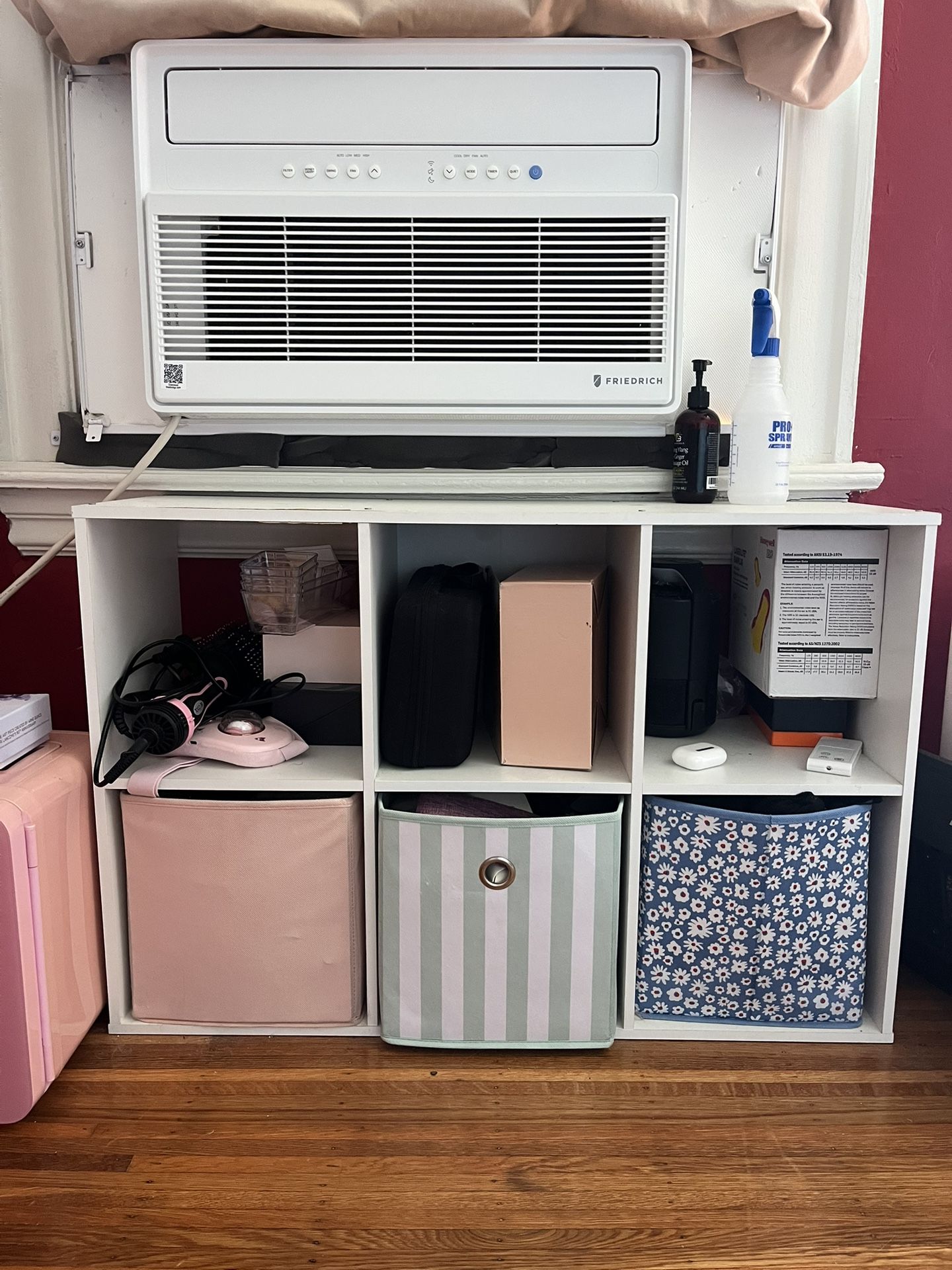 white cube organizer