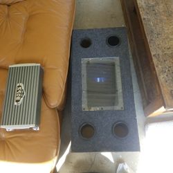 Box With 1 Pioneer Speaker And Boss AR2000M amplifier! 