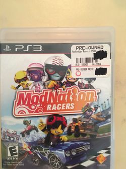 Sony PlayStation ps3 mod nation racers