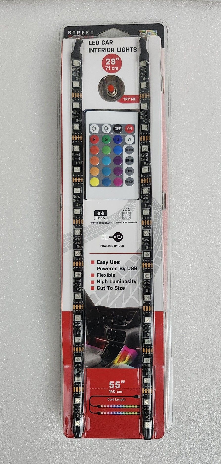 NEW - LED Car Interior Lights - *RED* Color