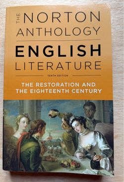 Norton Anthology English Literature textbook