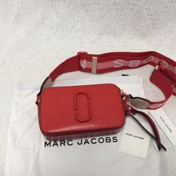 Marc Jacobs Snapshot Crossbody Bag Sandcastle Red Multi